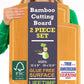 Greener Chef Bamboo Cutting Board - Glue-Free Surface 