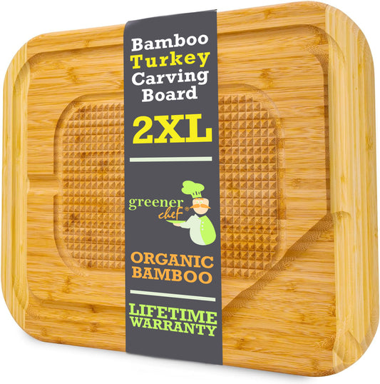 Greener Chef Bamboo Carving Board  - 2XL - 24" x 18"