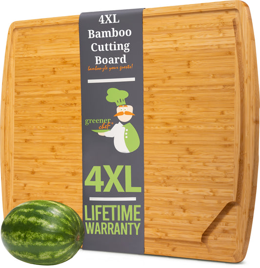 Totally Bamboo Greenlite Medium Utility Cutting Board