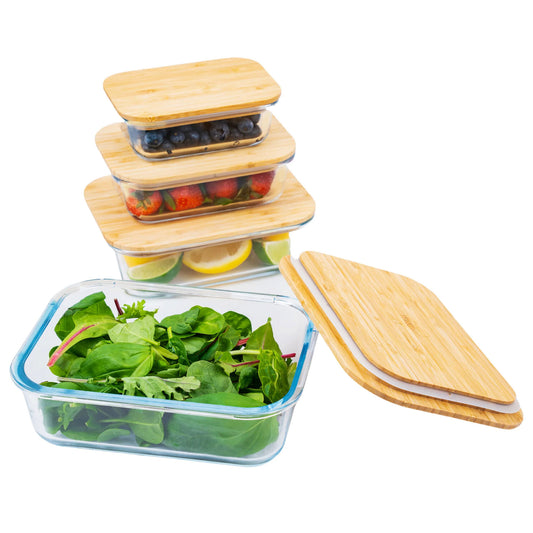 Glass Food Storage Containers Made of Durable Glass - Eco Girl Shop